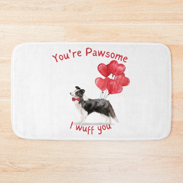 Item preview,  My Dog is My Valentine - Border Collie Valentine designed and sold by beastieboutique.