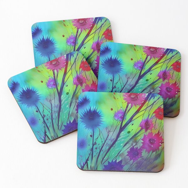 Item preview, Watercolor Splash Flowers designed and sold by Poetic Patterns Studio.