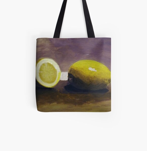 Lemons All Over Print Tote Bag