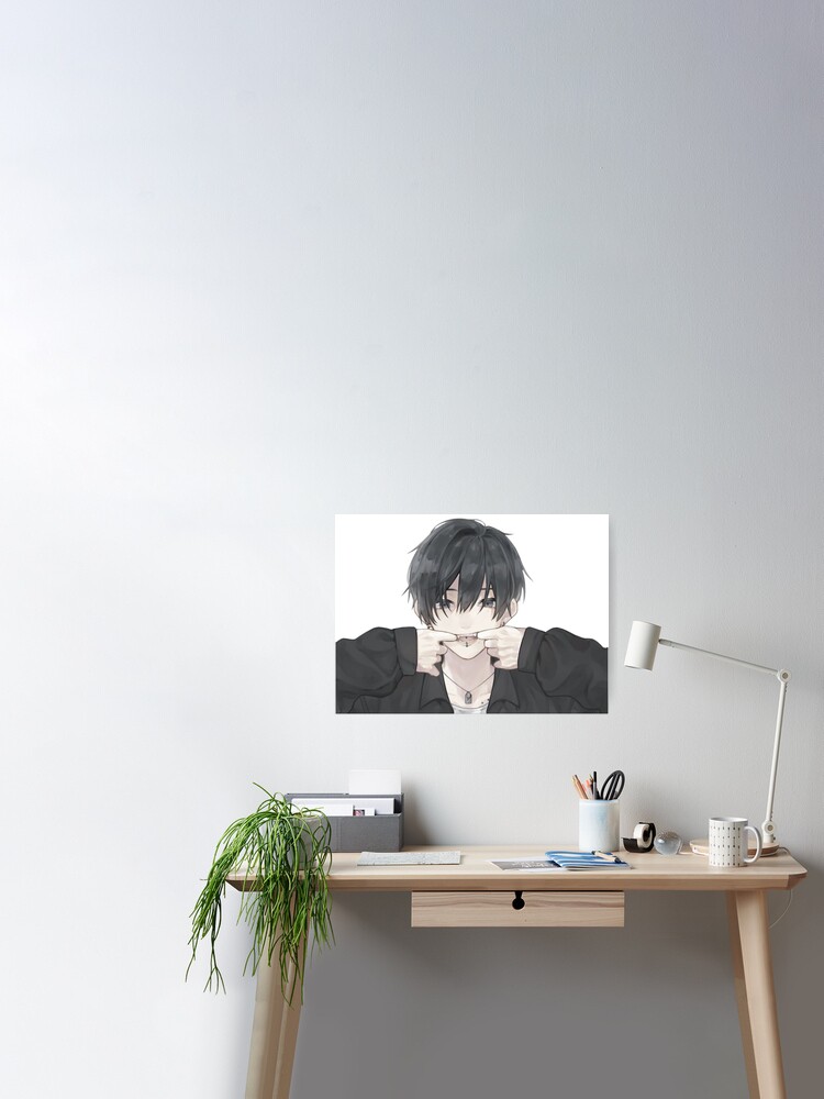 Cute anime boy Metal Print for Sale by Da1vyShop