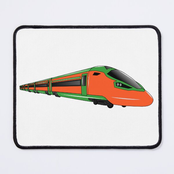 Item preview, Bullet train cartoon illustration designed and sold by Misscartoon.