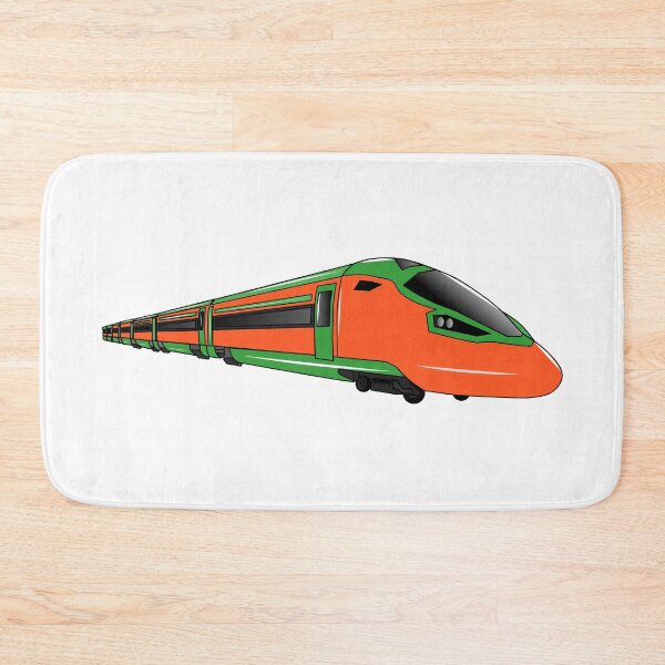Item preview, Bullet train cartoon illustration designed and sold by Misscartoon.