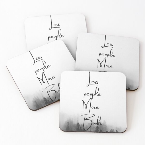 Item preview, Less people More BOOKS INTROVERTS, BOOK READERS, BOOKWORMS,landscape,jungle,black and white,calming mountains, designed and sold by gulnaz797.