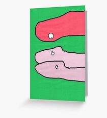 cartoon characters Greeting Card
