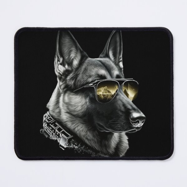 Item preview, German Shepperd K9 With Yellow Glasses Super Realistic designed and sold by adembulut.