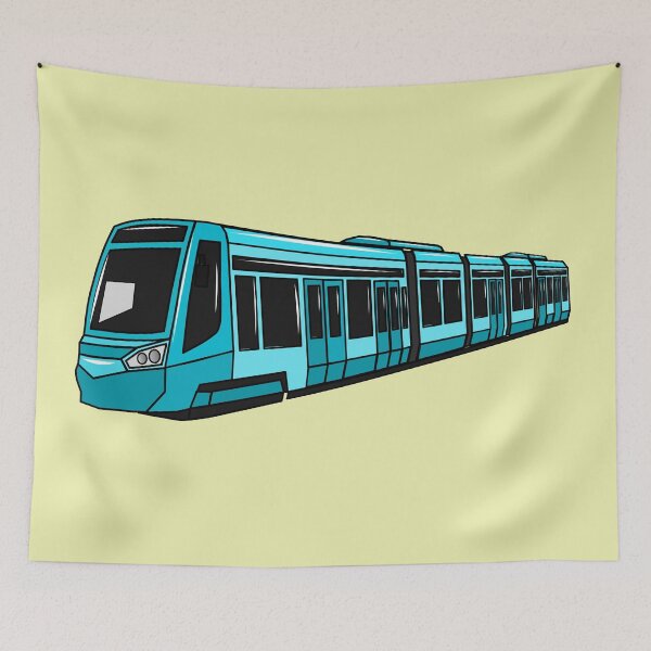 Item preview, Electric locomotive cartoon illustration designed and sold by Misscartoon.