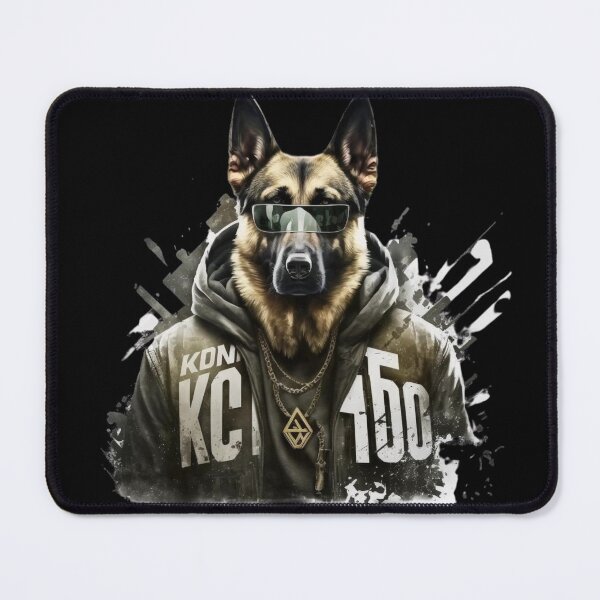 Item preview, German Shepperd K9 With Hoodie Chain And Glasses Super Realistic designed and sold by adembulut.