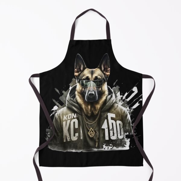 Item preview, German Shepperd K9 With Hoodie Chain And Glasses Super Realistic designed and sold by adembulut.