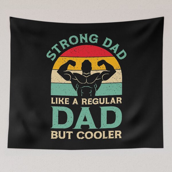 Item preview, Strong Dad Like A Regular Dad But Cooler Funny Father's Day Weightlifting Dad designed and sold by GeorgiHeyward.