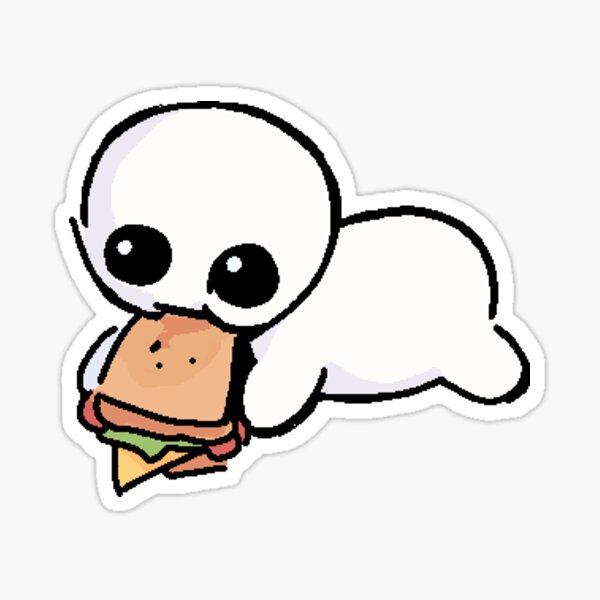 TBH creature eating a sandwich Sticker for Sale by imperceiveable