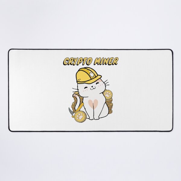 Item preview, Crypto Miner White Cat designed and sold by Pet Station.