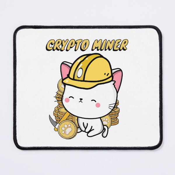 Item preview, Crypto Miner White Cat designed and sold by Pet Station.
