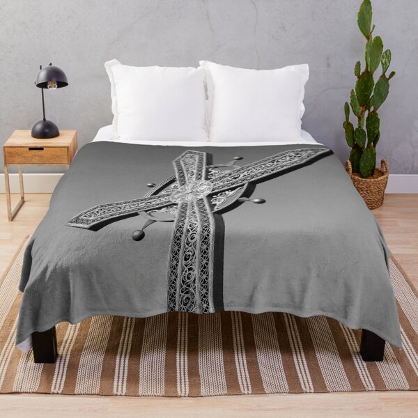 Item preview, Forged Orthodox cross against the background of the blue cloudless sky designed and sold by helenkaiy.