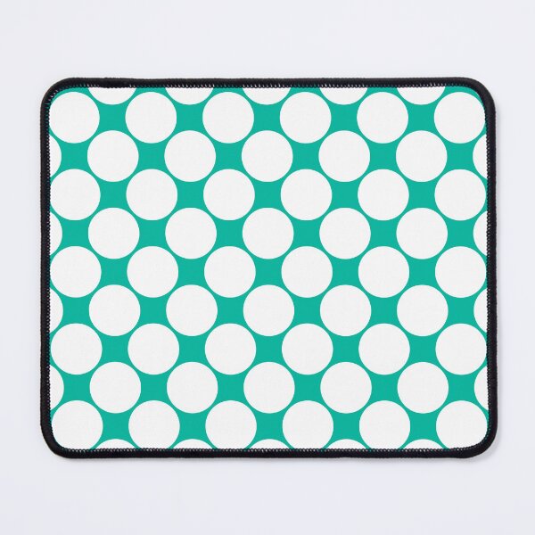 Item preview, Giant White Polka dots on Aqua Green designed and sold by POLKAIWERX.