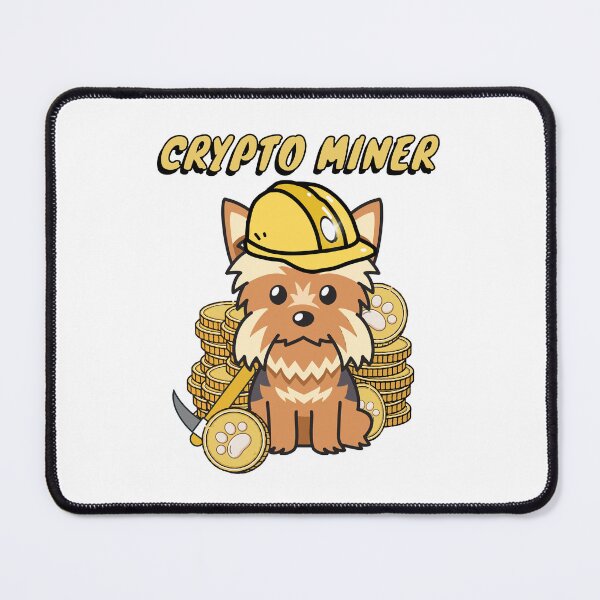Item preview, Crypto Miner Yorkshire Terrier designed and sold by Pet Station.