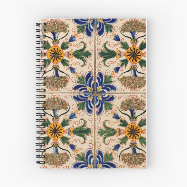 Item preview, Colorful Mediterranean Vintage Floral Pattern designed and sold by idovedesign.