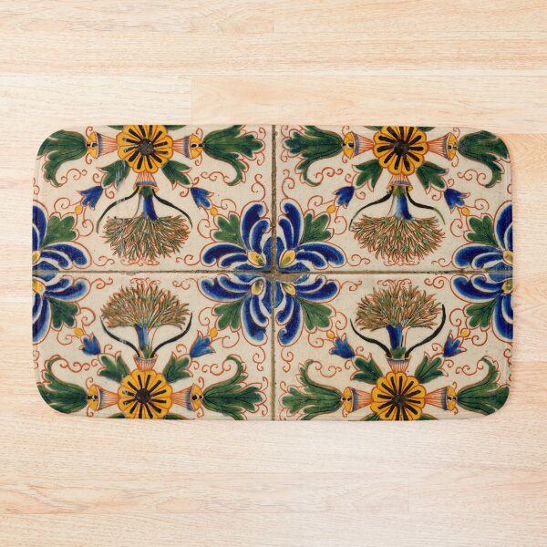 Item preview, Colorful Mediterranean Vintage Floral Pattern designed and sold by idovedesign.