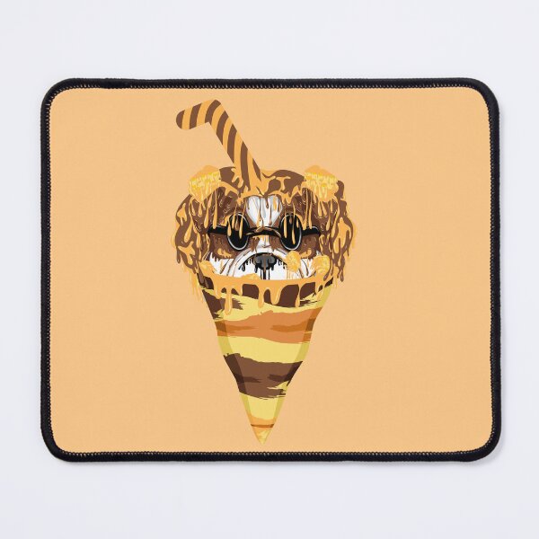 Item preview, grime art chocolate dog cheese ice cream illustration designed and sold by AmsaOza.
