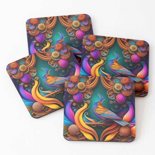 Item preview, AI Generated Art,  Colorful Bird With Detailed Patterns  designed and sold by DominicAi.