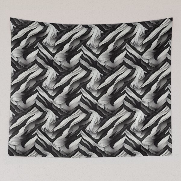 Item preview, Shades of Gray: An Abstract Black and White Pattern designed and sold by HiArtify ❤️.