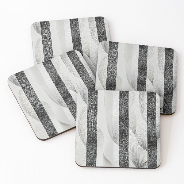 Item preview, Shades of Gray: An Abstract Black and White Pattern designed and sold by HiArtify ❤️.