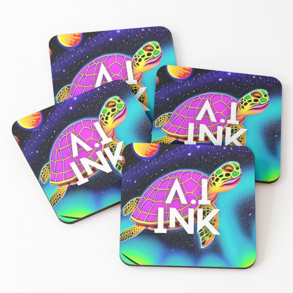 Item preview, A.I INK | Bioluminescence Turtle In Space Aesthetic designed and sold by AI-INK.