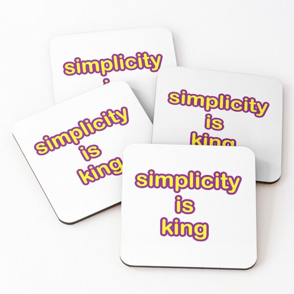 Item preview, Simplicity is King designed and sold by Bro Will Love This.