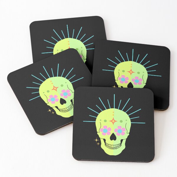 Item preview, Green Sugar Skull designed and sold by birdyness.