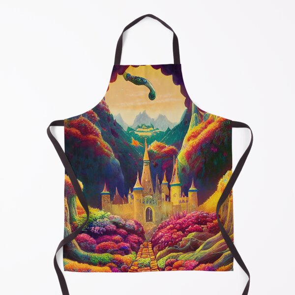 Item preview, a painting of a castle surrounded by trees designed and sold by DesignAtYO.