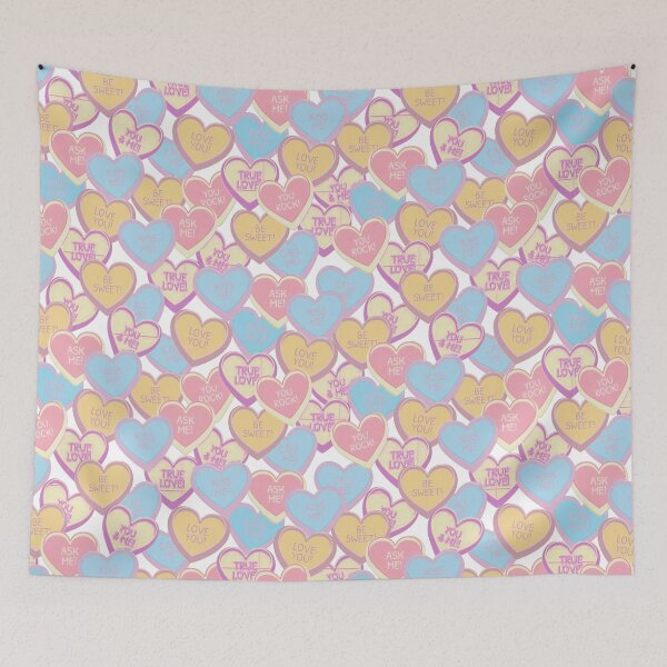 Item preview, Distressed Candy Conversation Hearts designed and sold by Lil-Bit-Batty.