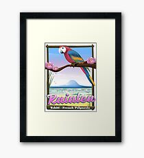 Raiatea Society Islands,Tahiti,French Polynesia. Framed Print