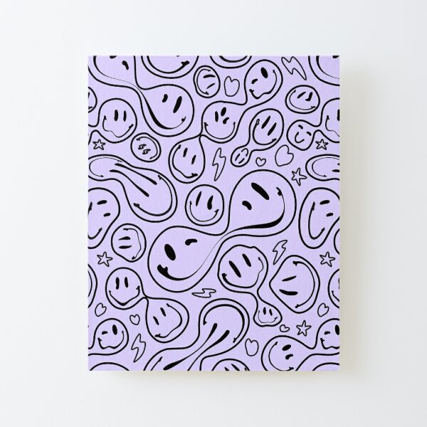 Premium Vector  Black seamless pattern with colorful happy face