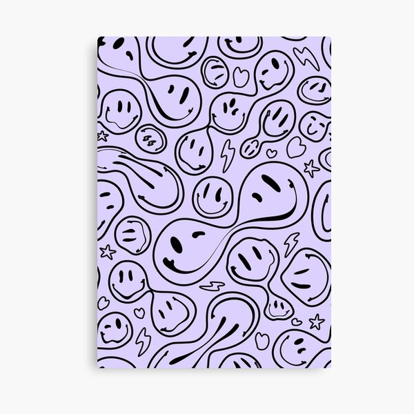 Buy Green Melted Smiley Face Print Trendy Smiley Face Art Trippy Online in  India  Etsy