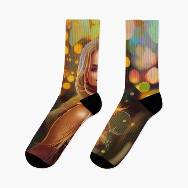 Item preview, a painting of a woman with long blonde hair designed and sold by DesignAtYO.