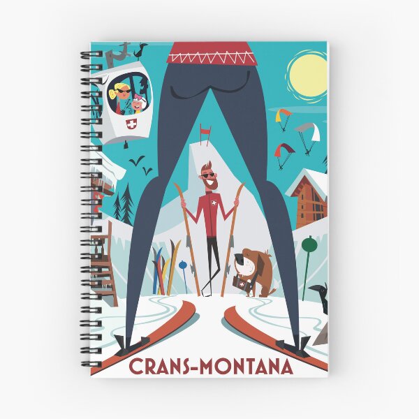 Item preview, Crans-Montana ski poster designed and sold by Gary Godel.