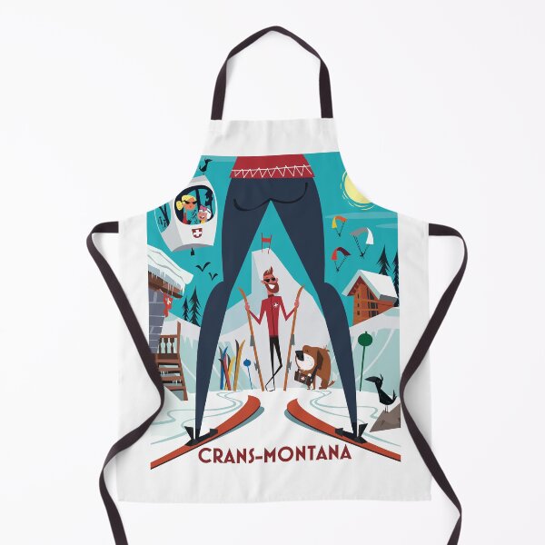 Item preview, Crans-Montana ski poster designed and sold by GAGodel.