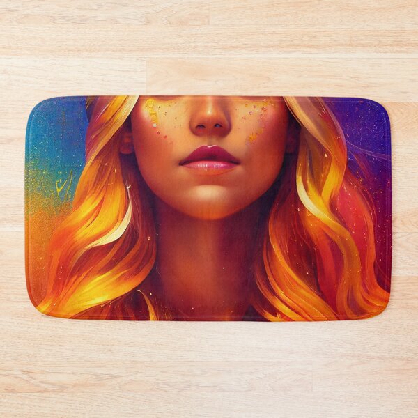 Item preview, a painting of a woman with long blonde hair designed and sold by DesignAtYO.