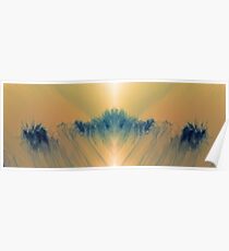 Etheric mirror in the sky. Poster