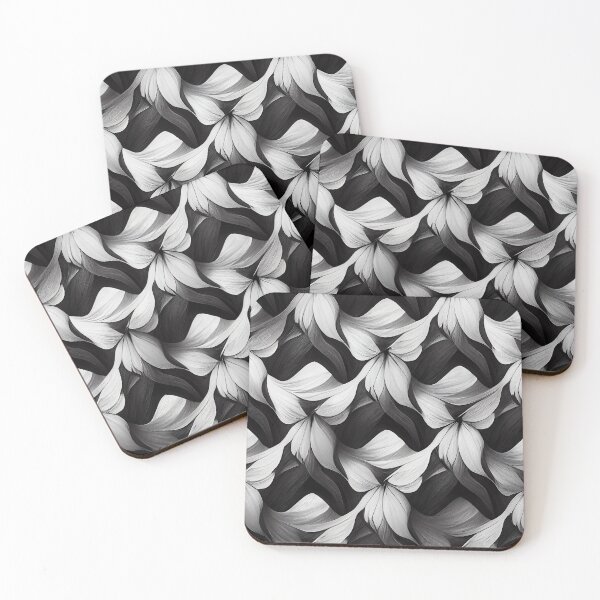 Item preview, Shades of Gray: An Abstract Black and White Pattern designed and sold by HiArtify ❤️.