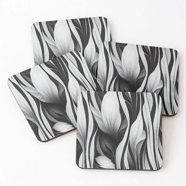 Item preview, Shades of Gray: An Abstract Black and White Pattern designed and sold by HiArtify ❤️.