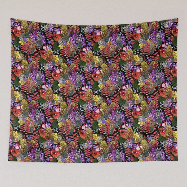 Item preview, Australian Tropical Summer Wildflower Florals Pattern designed and sold by Sketchbook Designs.