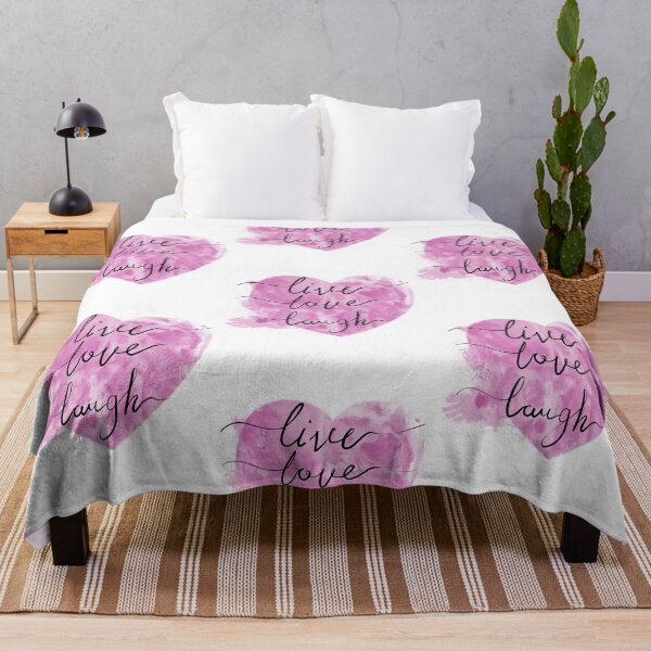 Item preview, Pink heart for valentine's day - Love Live Laugh designed and sold by RaspberryEM.