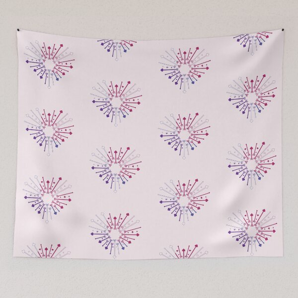 Item preview, Magenta and Purple Arrows Forming a Heart designed and sold by iamKaye.