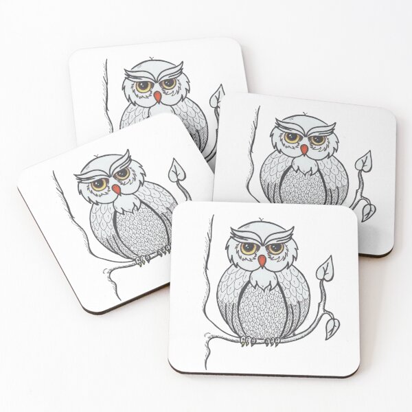 Item preview, Owl, fantasy design pencil drawing designed and sold by Gabrilla.