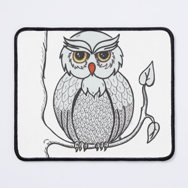 Item preview, Owl, fantasy design pencil drawing designed and sold by Gabrilla.