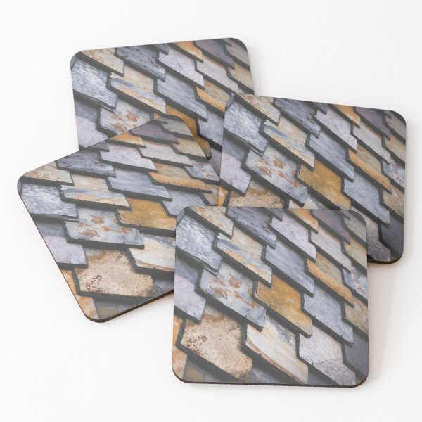 Item preview, Slate roof tiles weathered into different shades. designed and sold by claireseyeview.