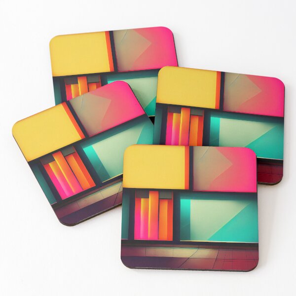 Item preview, Neon Dreams: A Bold and Colorful Retro-Inspired Pattern designed and sold by HiArtify ❤️.