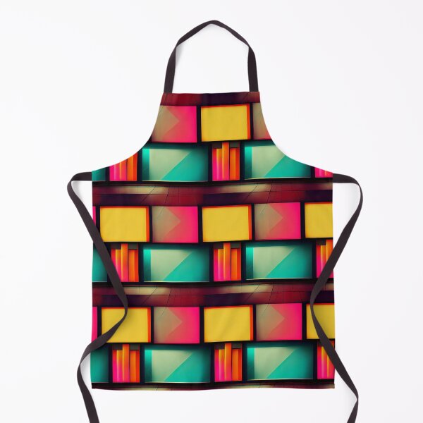 Item preview, Neon Dreams: A Bold and Colorful Retro-Inspired Pattern designed and sold by HiArtify ❤️.