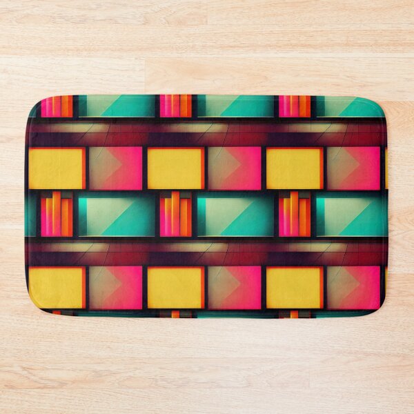 Item preview, Neon Dreams: A Bold and Colorful Retro-Inspired Pattern designed and sold by HiArtify ❤️.