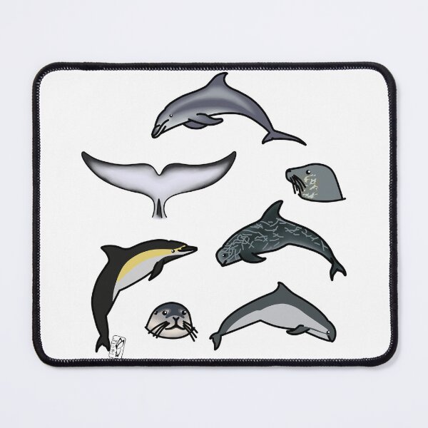 Item preview, Marine mammals pattern designed and sold by rainbowcho.